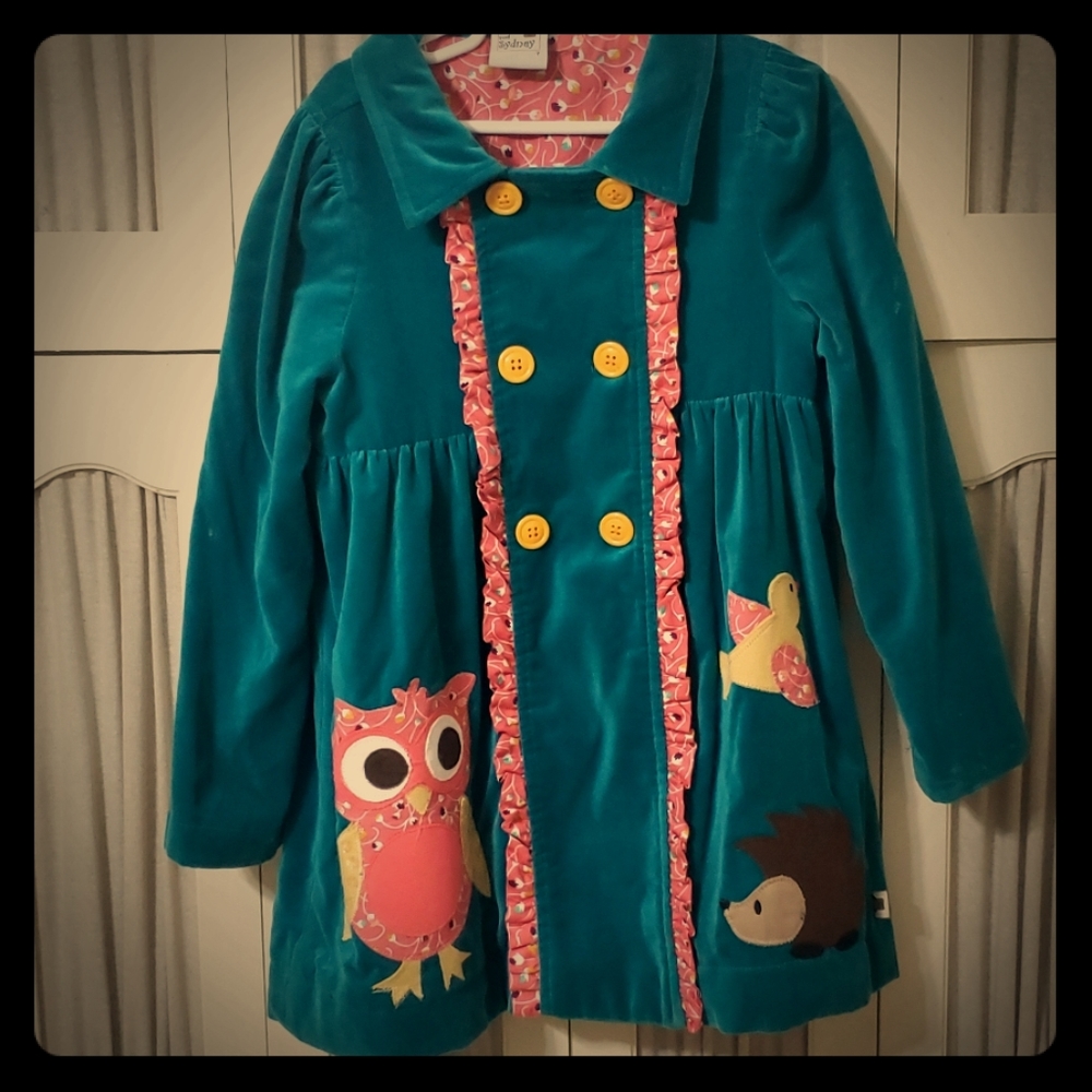 Sam and Sydney teal peacoat size 7